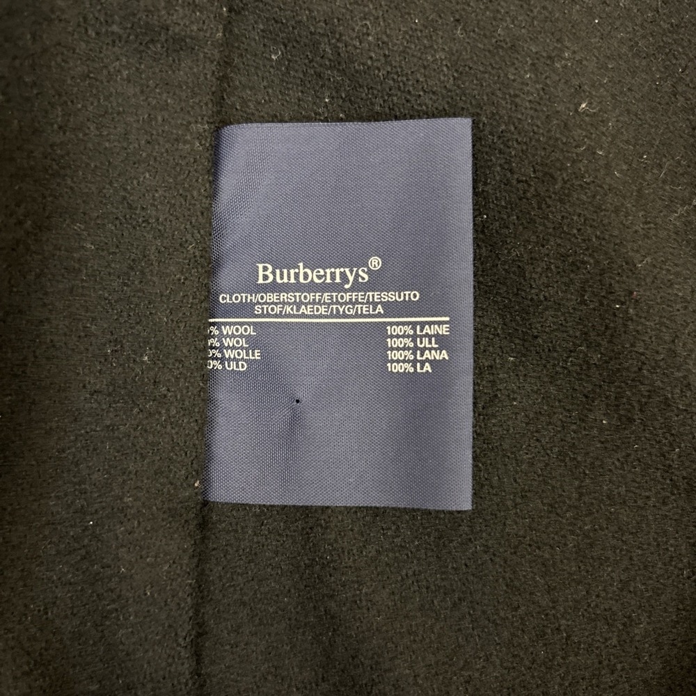 Burberry Trench Coat Women Vintage Wool Dark Brown Size 14 X-Long - Picture 9 of 16